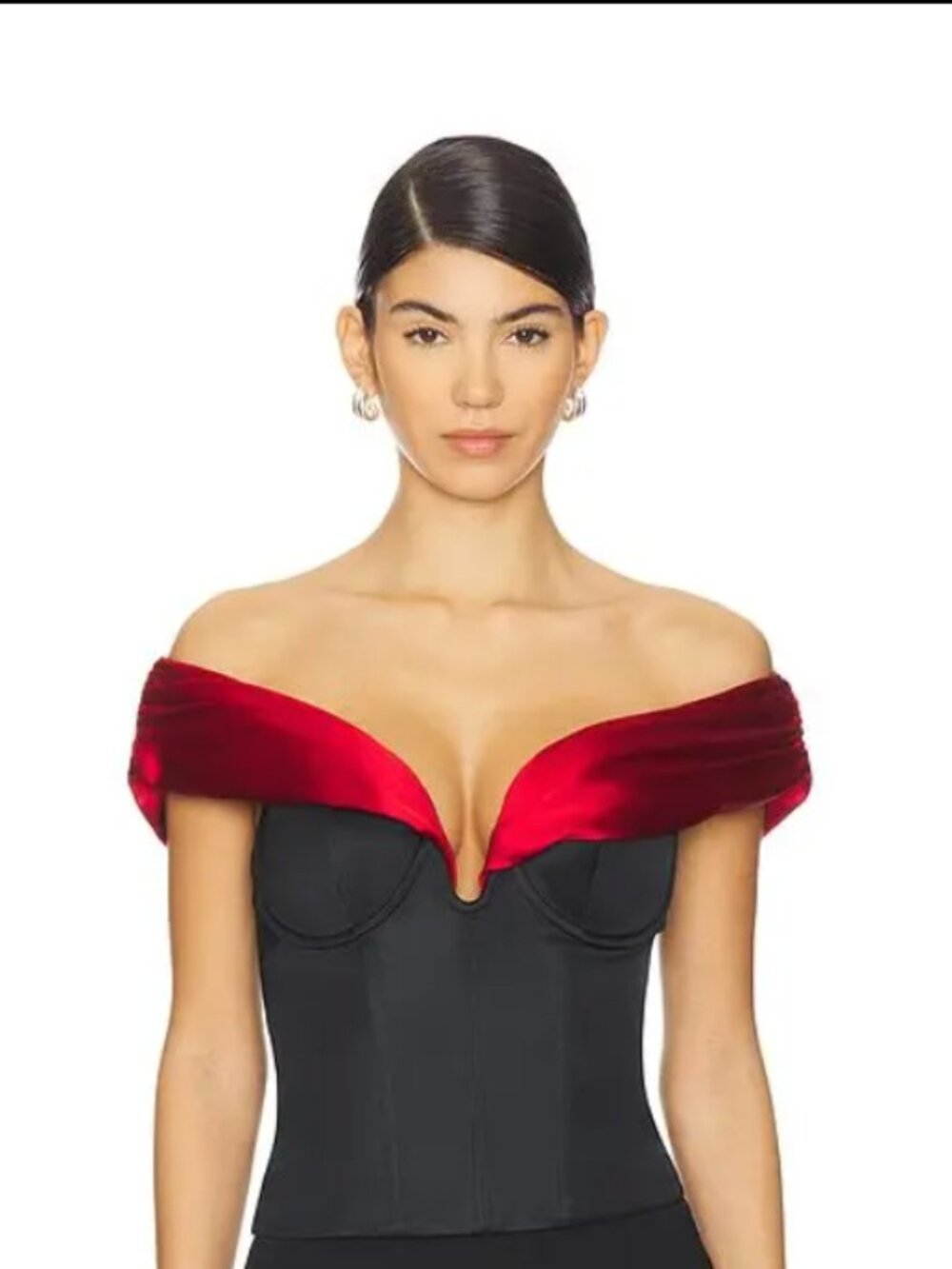 MAJORELLE Nuria Revolve Top Black & Red Medium (NWT)